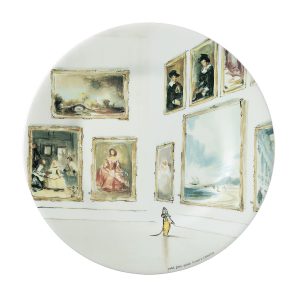 Assiette à dessert dans la galerie