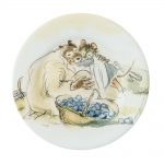 Assiette à dessert Ernest et Célestine jardinent