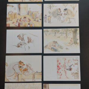 Lot de 10 cartes postales Ernest et Célestine
