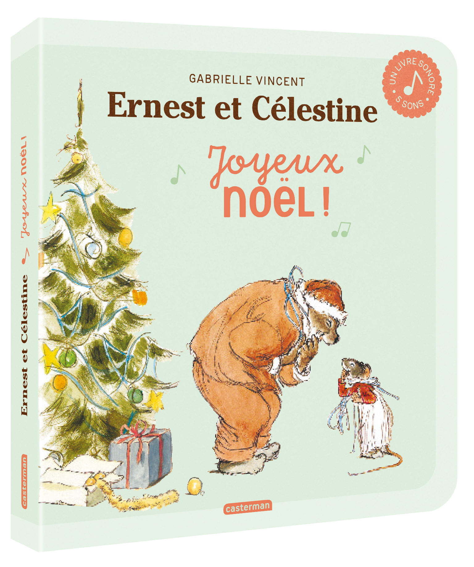 Ernest et Célestine - Livre sonore Joyeux Noel