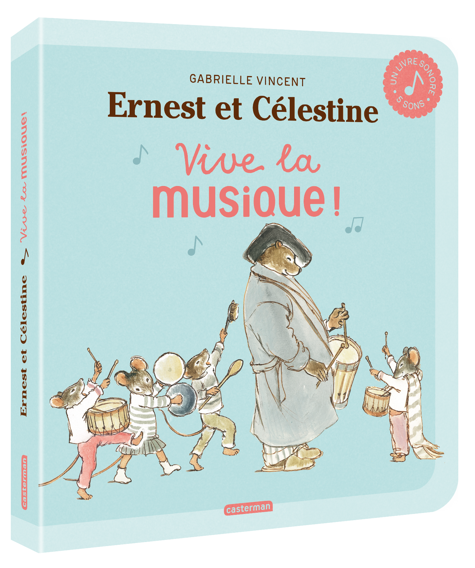 Ernest et Célestine - Livre sonore Vive la musique